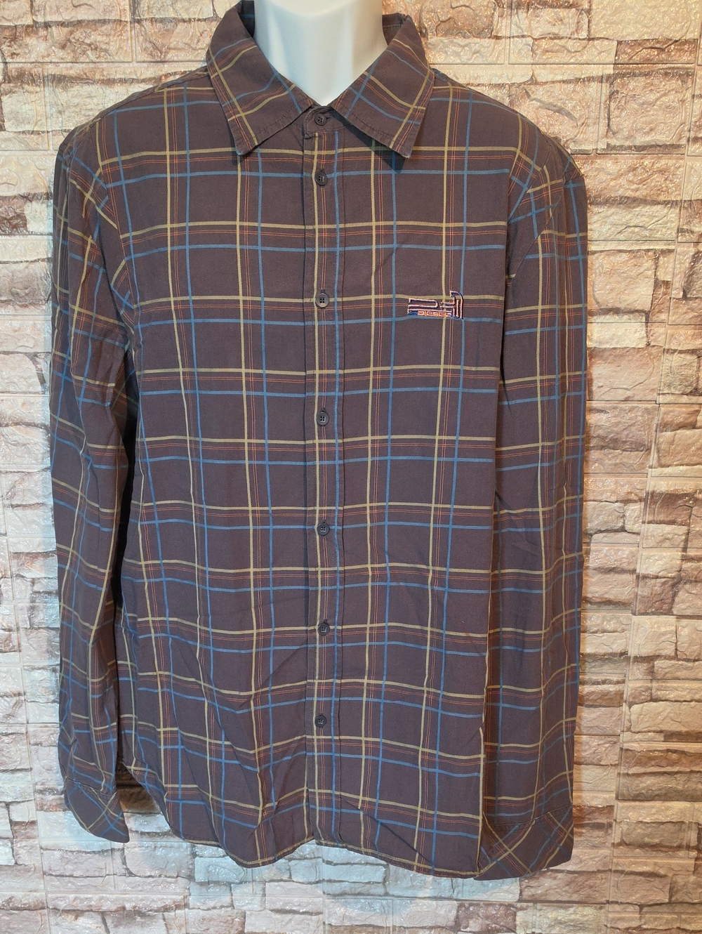 Diesel Vintage Dark Purple Long-Sleeve Button Down Shirt